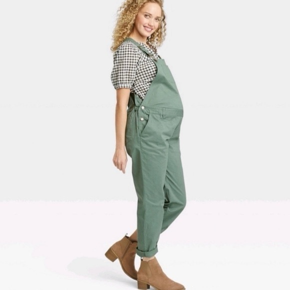 The Nines by HATCH Other - NWT The Nines by Hatch olive green maternity overalls size Medium